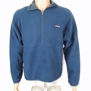 Patagonia 1/2 Zip Mens Small Blue Pullover Sweater